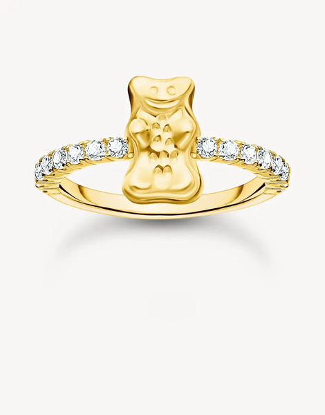  Thomas Sabo Anillo Dorado Y Blanco De Thomas Sabo 