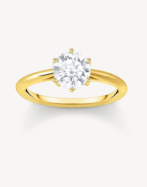  Thomas Sabo Anillo Dorado Y Blanco De Thomas Sabo 