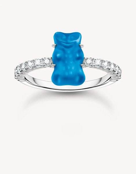  Thomas Sabo Anillo Plateado, Azul Y Blanco De Thomas Sabo 