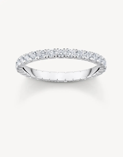  Thomas Sabo Anillo Plateado Y Blanco De Thomas Sabo 