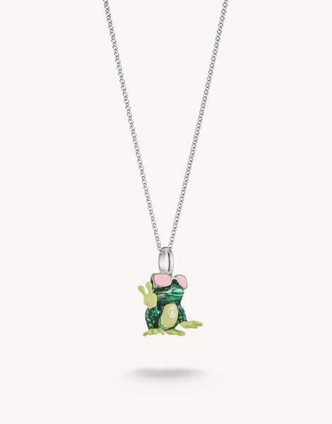  Thomas Sabo Collar Plateado, Verde Y Rosa De Thomas Sabo 