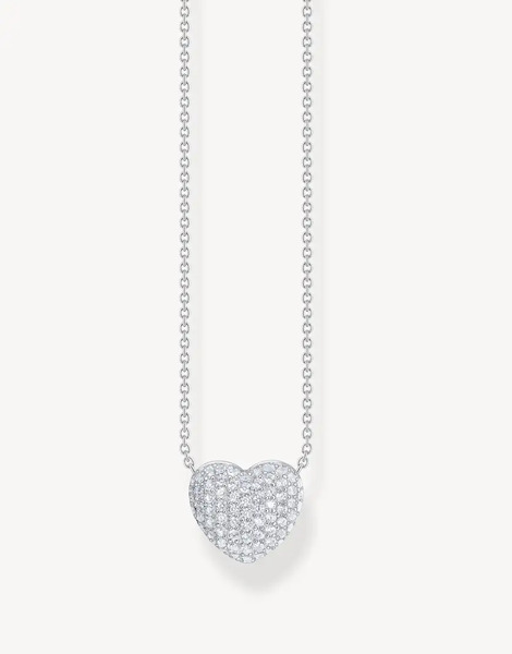  Thomas Sabo Collar Plateado Y Blanco De Thomas Sabo 