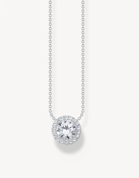  Thomas Sabo Collar Plateado Y Blanco De Thomas Sabo 