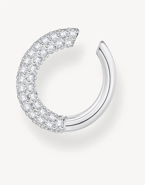  Thomas Sabo Ear Cuff Plateado Y Blanco De Thomas Sabo 