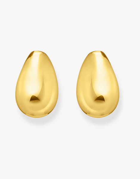  Thomas Sabo Pendientes De Botón De Plata De Ley 925 Chapada En Oro Amarillo De 18 Quilates De Thomas Sabo-dorado 
