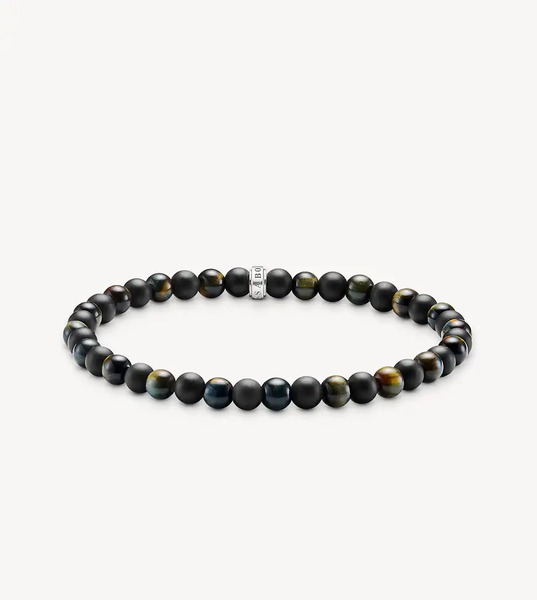  Thomas Sabo Pulsera Plateada, Negra Y Azul De Thomas Sabo-plateado 