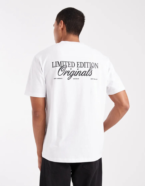  Threadbare Camiseta Blanca Holgada Con Gráfico originals De Threadbare-blanco 