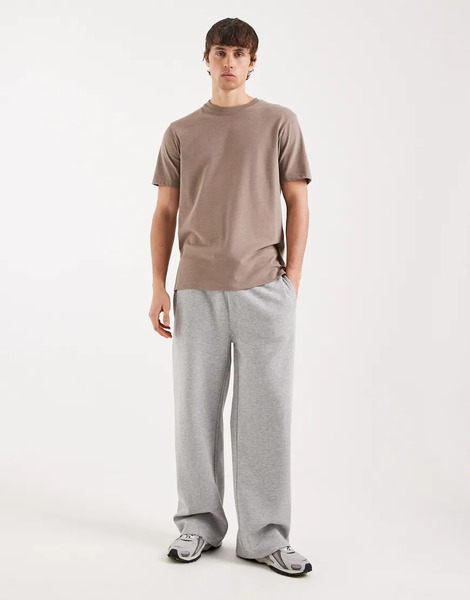  Threadbare Joggers Gris Jaspeado De Pernera Ancha De Threadbare 