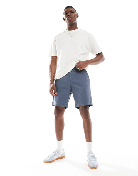  Threadbare Pantalones Cortos Chinos Azules De Mezcla De Algodón De Threadbare 