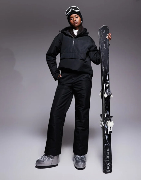  Threadbare Pantalones De Esquí Negros Con Detalle De Bolsillo De Threadbare Ski 