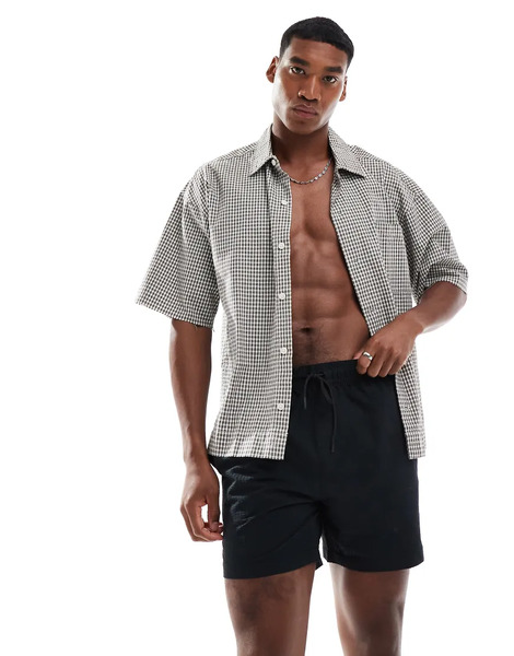  Threadbare Shorts De Baño Negros De Sirsaca De Threadbare 
