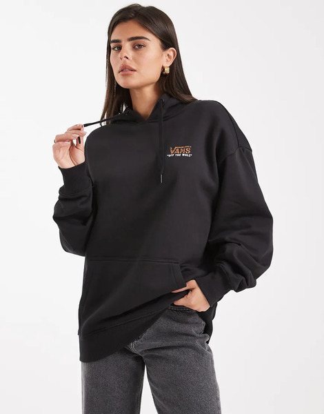  Vans Sudadera Negra Extragrande Con Capucha Holder De Vans-negro 
