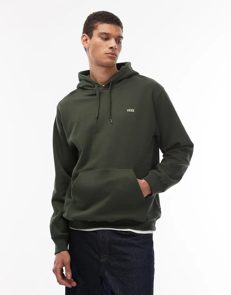  Vans Sudadera Verde Oliva Oscuro De Corte Suelto Con Capucha Y Logo En La Parte Izquierda Del Pecho De Vans 