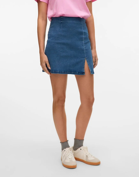  Vero Moda Falda Vaquera Azul Medio De Vero Moda 