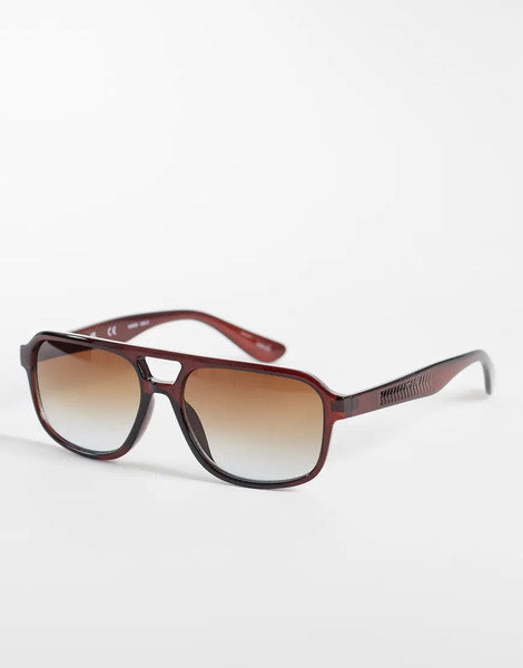  Vero Moda Vero Moda - Gafas De Sol Marrones De Estilo Aviador-marrón 