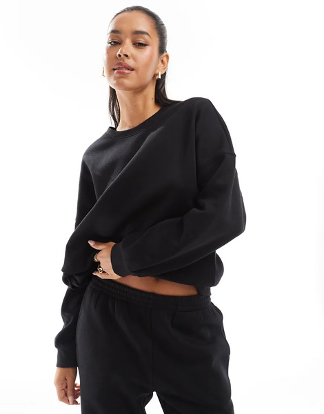  Vero Moda Sudadera Negra Extragrande De Vero Moda (parte De Un Conjunto)-negro 