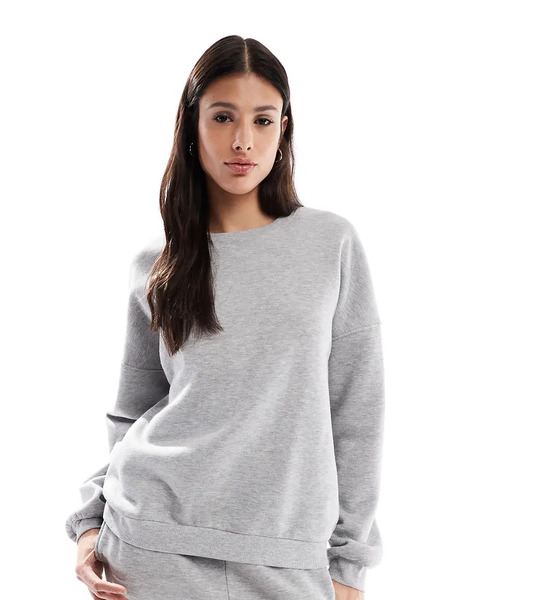  Vero Moda Tall Sudadera Gris Claro Extragrande De Vero Moda Tall (parte De Un Conjunto) 