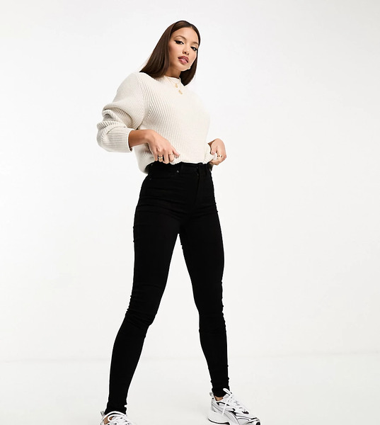 Vero Moda Tall Vaqueros Negros Pitillo De Vero Moda Tall 