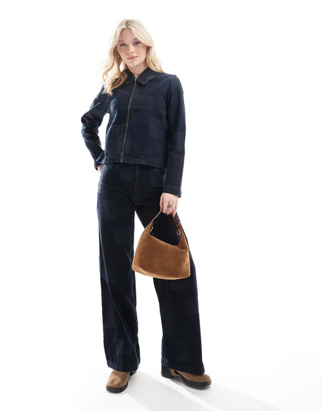  Vero Moda Vaqueros Azul Oscuro De Pernera Ancha Con Diseño Tipo Patchwork Remy De Vero Moda (parte De Un Conjunto) 
