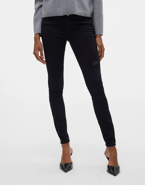  Vero Moda Vaqueros Negros De Corte Pitillo De Vero Moda 