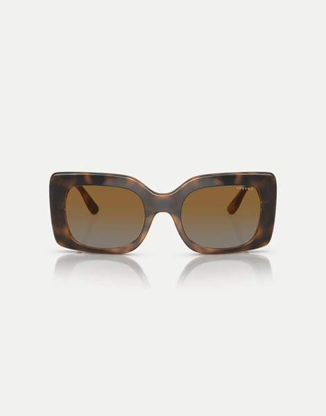  Vogue Gafas De Sol Marrones Efecto Carey Con Montura Rectangular Y Lentes Grises Polarizadas Vo5481s De Vogue Eyewear-marrón 