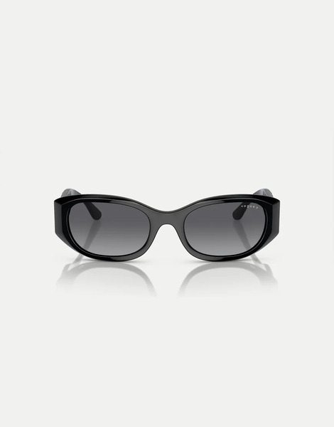  Vogue Gafas De Sol Negras Con Montura Rectangular Y Lentes Grises Polarizadas Vo5525s De Vogue Eyewear-negro 