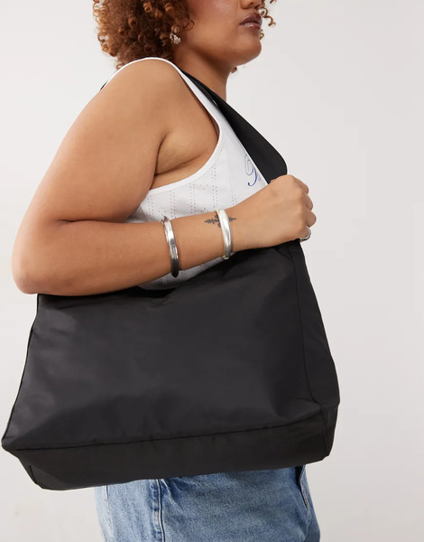  Weekday Bolso De Hombro Negro Extragrande Carry De Weekday 