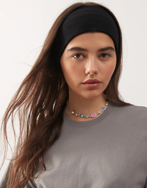  Weekday Diadema Negra De Punto De Weekday-negro 