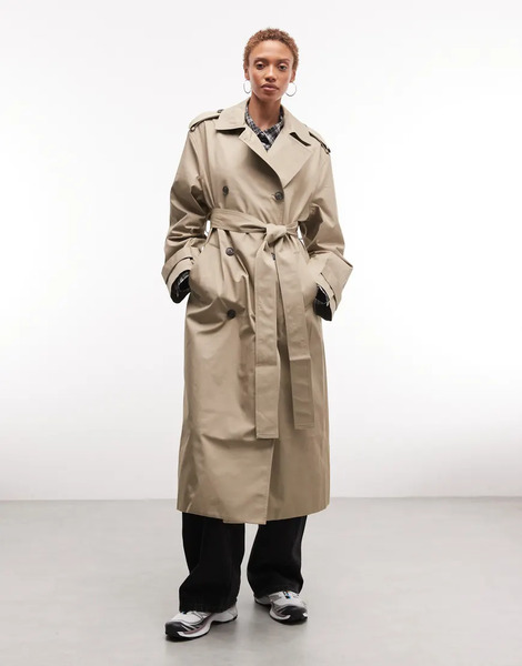  Weekday Gabardina Beis Extragrande De Weekday-brown 