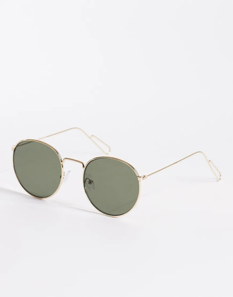  Weekday Gafas De Sol Doradas Redondas Explore De Weekday-dorado 