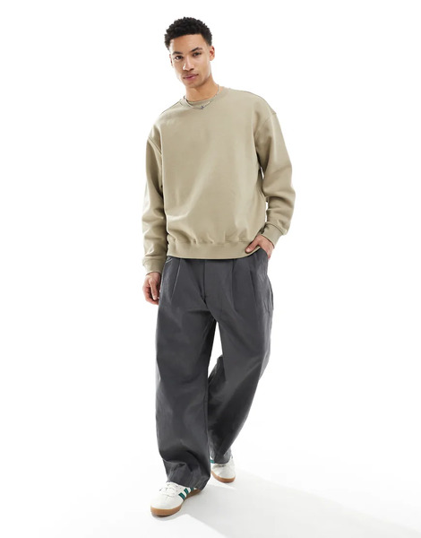  Weekday Sudadera Extragrande Beis De Weekday-beis Neutro 
