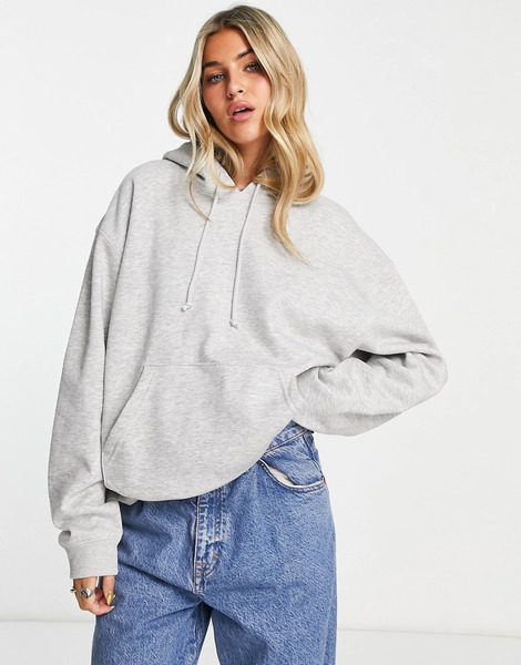  Weekday Sudadera Gris Con Capucha Essence De Weekday 