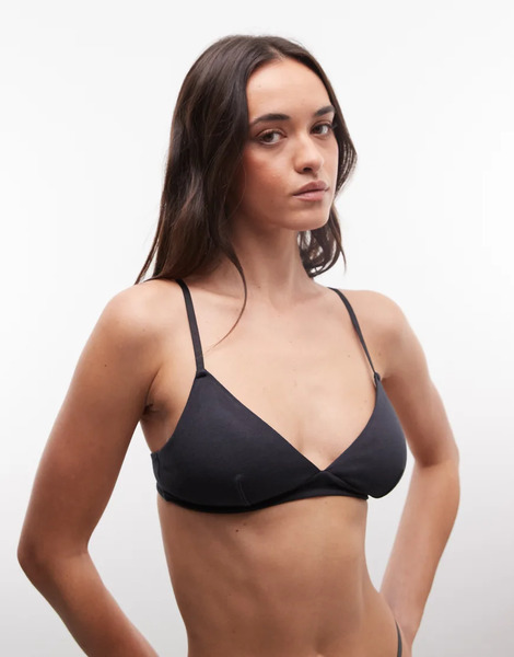  Weekday Sujetador Negro Triangular Sin Aros Y Con Relleno De Weekday 