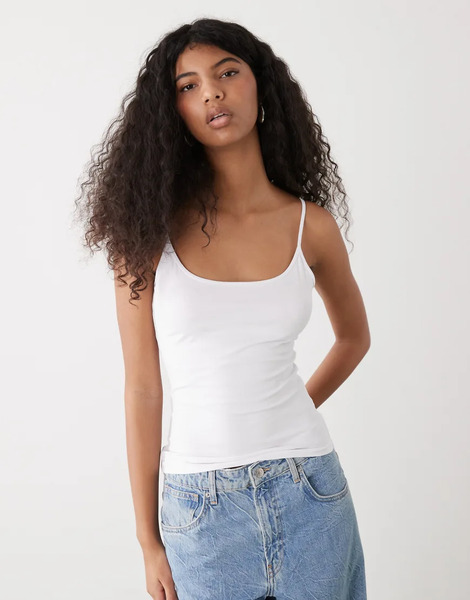  Weekday Top Blanco De Tirantes De Weekday 