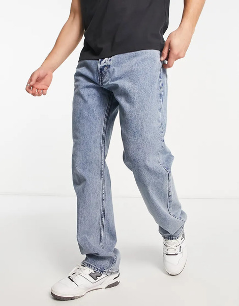  Weekday Vaqueros Azul Bolígrafo De Pernera Recta Holgada Space De Weekday 