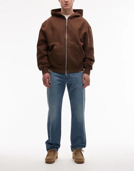  Wrangler Vaqueros De Corte Recto Holgado Con Lavado Oscuro Frontier De Wrangler-azul 