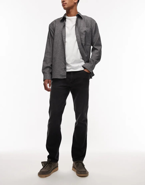  Wrangler Vaqueros Grises De Corte Recto Texas De Wrangler 