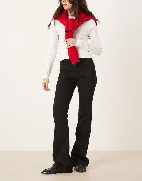  Wrangler Vaqueros Negros De Campana De Wrangler 