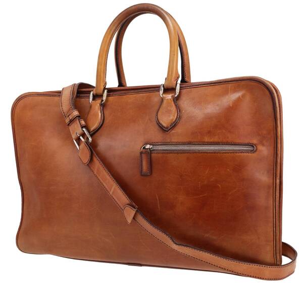  Berluti Trois Nuits Briefcase In Brown Leather 