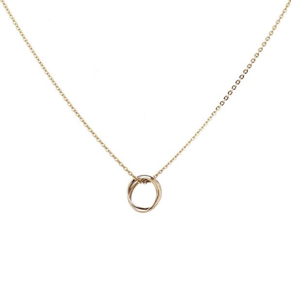  Cartier Trinity Small Model Pendant In 3 Golds 