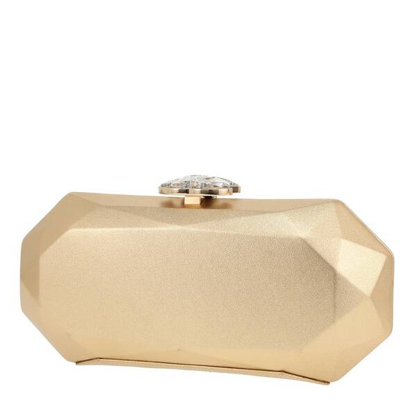  Chanel Pouch In Gold Leather 