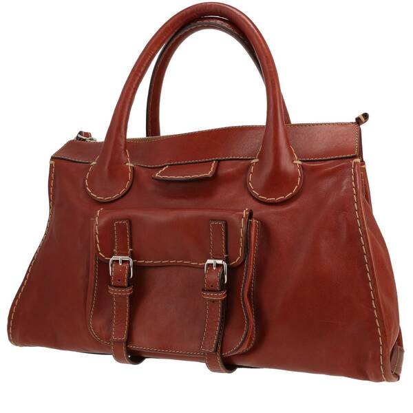  Chloé Edith Weekend Bag In Brown Leather 