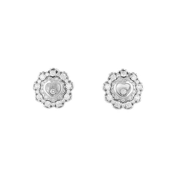  Chopard Earrings In White Gold And Diamonds 