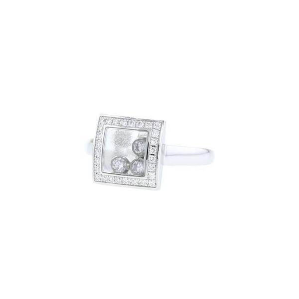  Chopard Happy Diamonds Ring In White Gold And Diamonds 