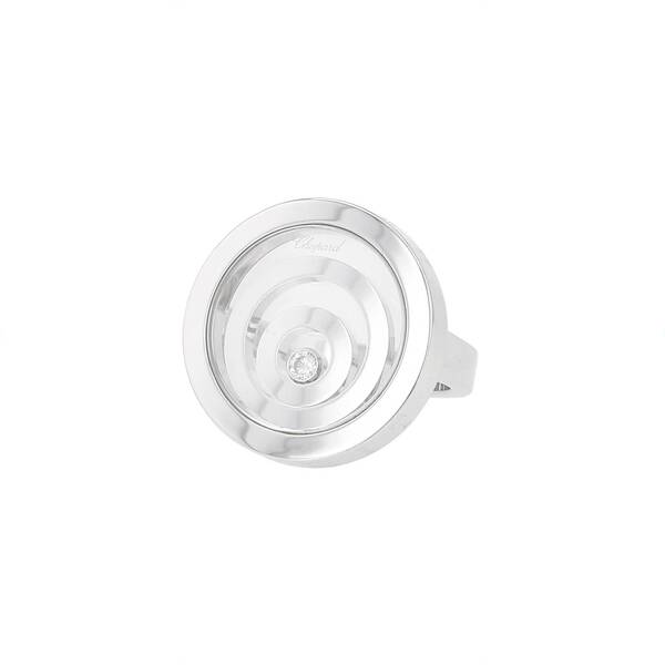  Chopard Happy Spirit Ring In White Gold And Diamond 