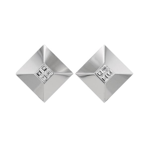  Chopard Ice Cube Earrings In White Gold And Diamonds 