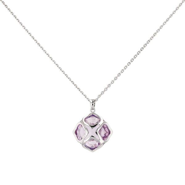  Chopard Imperiale Necklace In White Gold And Amethyst 