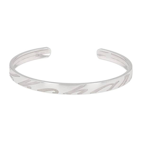  Chopard Chopardissimo Half Bangle In White Gold 