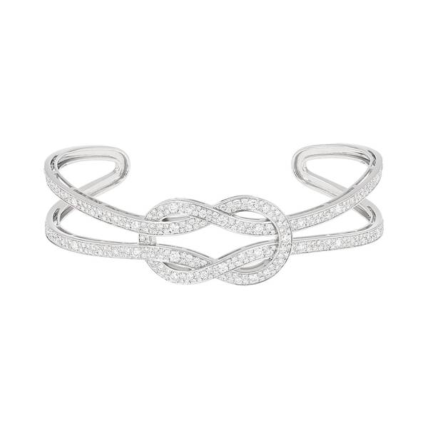  Fred Chance Infinie Bangle In White Gold And Diamonds 