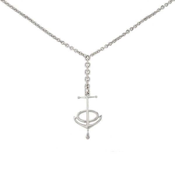  Hermès Grand Large Long Necklace In Silver 
